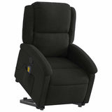 Fauteuil de massage inclinable Noir Tissu