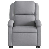 Fauteuil inclinable électrique gris clair tissu