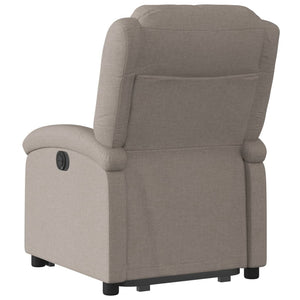 Fauteuil inclinable électrique taupe tissu