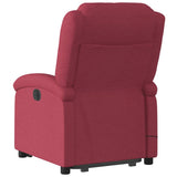 Fauteuil inclinable de massage électrique Rouge bordeaux Tissu