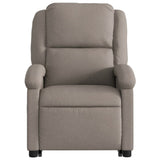 Fauteuil inclinable de massage électrique Taupe Tissu