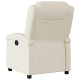 Fauteuil inclinable électrique Crème Similicuir