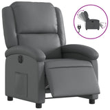 Fauteuil inclinable électrique Gris Similicuir