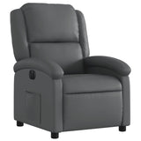 Fauteuil inclinable électrique Gris Similicuir