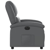 Fauteuil inclinable électrique Gris Similicuir