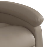 Fauteuil de massage inclinable électrique cappuccino similicuir
