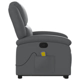 Fauteuil inclinable de massage Gris Similicuir