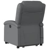 Fauteuil inclinable de massage électrique gris similicuir