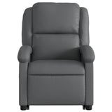 Fauteuil inclinable de massage électrique gris similicuir