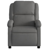 Fauteuil inclinable électrique gris cuir véritable
