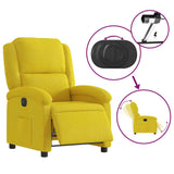 Fauteuil inclinable électrique jaune velours
