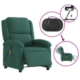 Fauteuil inclinable de massage électrique vert foncé velours