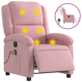 Fauteuil inclinable de massage électrique rose velours