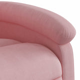 Fauteuil inclinable de massage électrique rose velours
