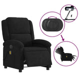 Fauteuil inclinable de massage électrique noir velours