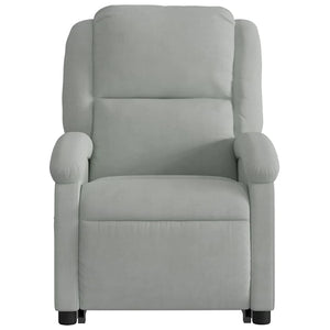 Fauteuil inclinable Gris clair Velours