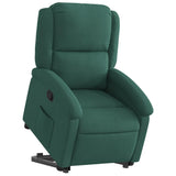 Fauteuil inclinable Vert foncé Velours