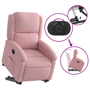 Fauteuil inclinable Rose Velours