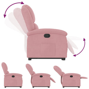 Fauteuil inclinable Rose Velours