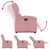 Fauteuil inclinable Rose Velours