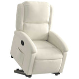 Fauteuil inclinable Crème Velours