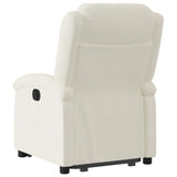 Fauteuil inclinable Crème Velours