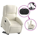 Fauteuil inclinable Crème Velours