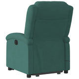 Fauteuil de massage inclinable Vert foncé Velours