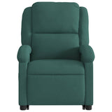 Fauteuil de massage inclinable Vert foncé Velours
