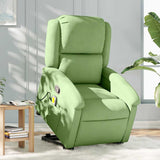 Fauteuil de massage inclinable Vert clair Velours