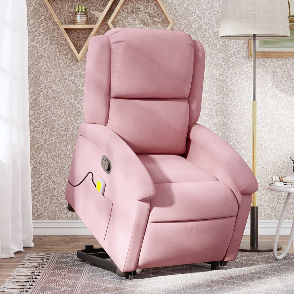 Fauteuil de massage inclinable Rose Velours