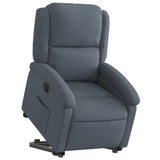 Fauteuil inclinable électrique gris foncé velours