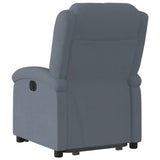 Fauteuil inclinable électrique gris foncé velours