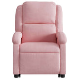 Fauteuil inclinable électrique rose velours