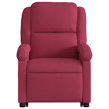 Fauteuil inclinable électrique rouge bordeaux velours