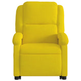 Fauteuil inclinable électrique jaune Velours