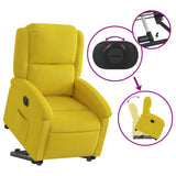 Fauteuil inclinable électrique jaune Velours