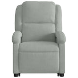 Fauteuil inclinable de massage électrique gris clair velours