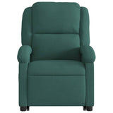 Fauteuil inclinable de massage électrique vert foncé velours