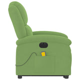 Fauteuil inclinable de massage électrique vert clair velours