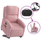 Fauteuil inclinable de massage électrique rose velours
