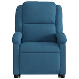 Fauteuil inclinable de massage électrique bleu velours