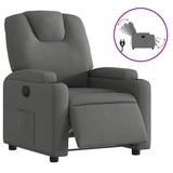 Fauteuil inclinable électrique Gris foncé Tissu