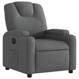 Fauteuil inclinable électrique Gris foncé Tissu