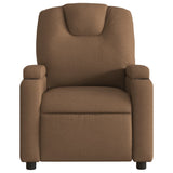 Fauteuil inclinable électrique Marron Tissu