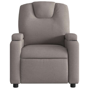 Fauteuil inclinable électrique Taupe Tissu