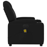 Fauteuil de massage inclinable électrique Noir Tissu
