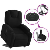 Fauteuil inclinable noir tissu