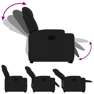 Fauteuil inclinable noir tissu