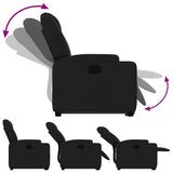 Fauteuil inclinable noir tissu
